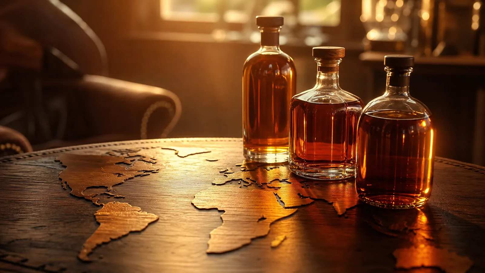 Bouteilles de whisky du monde entier
