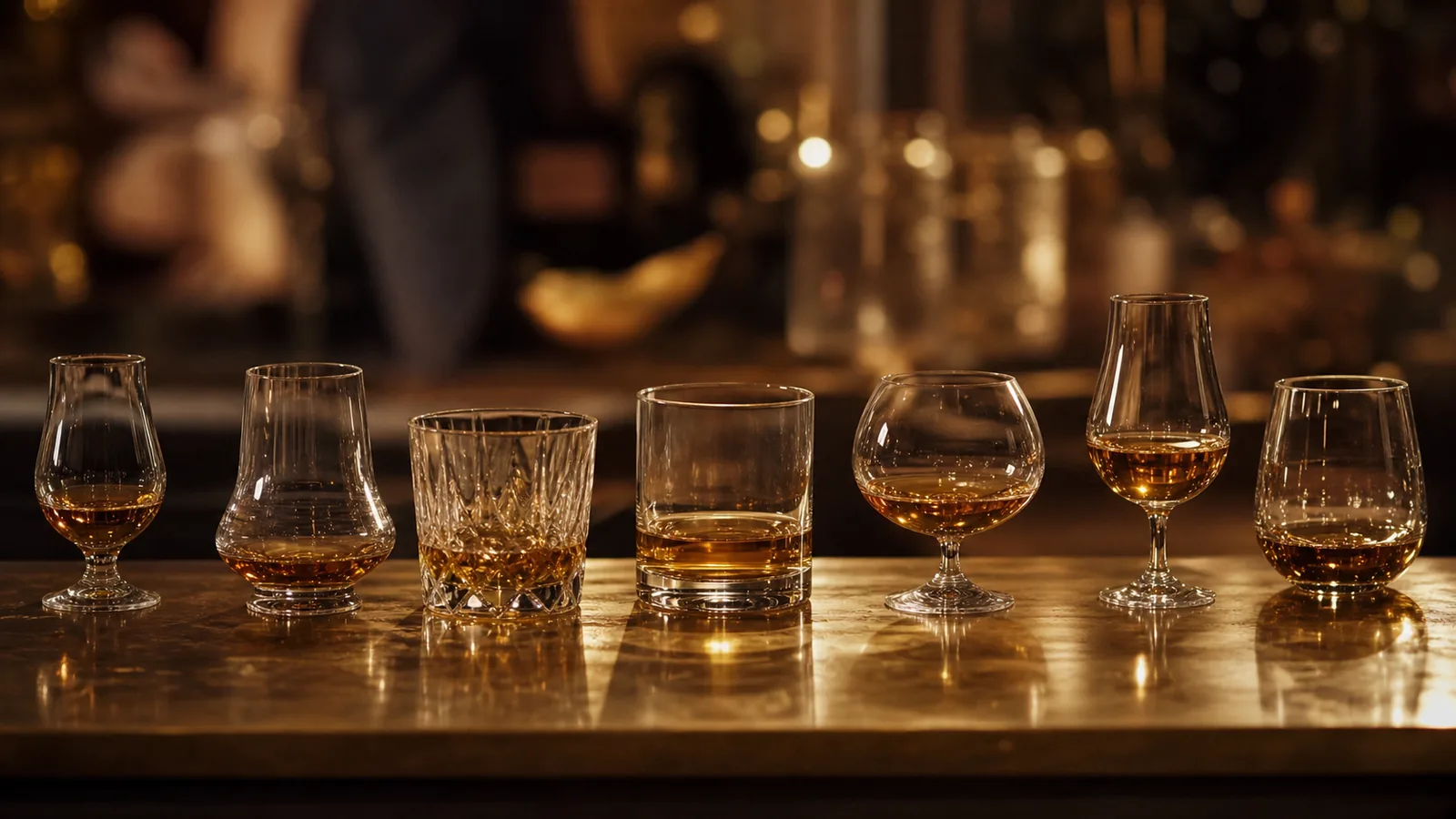 Comptoir de dégustation de whiskies du monde