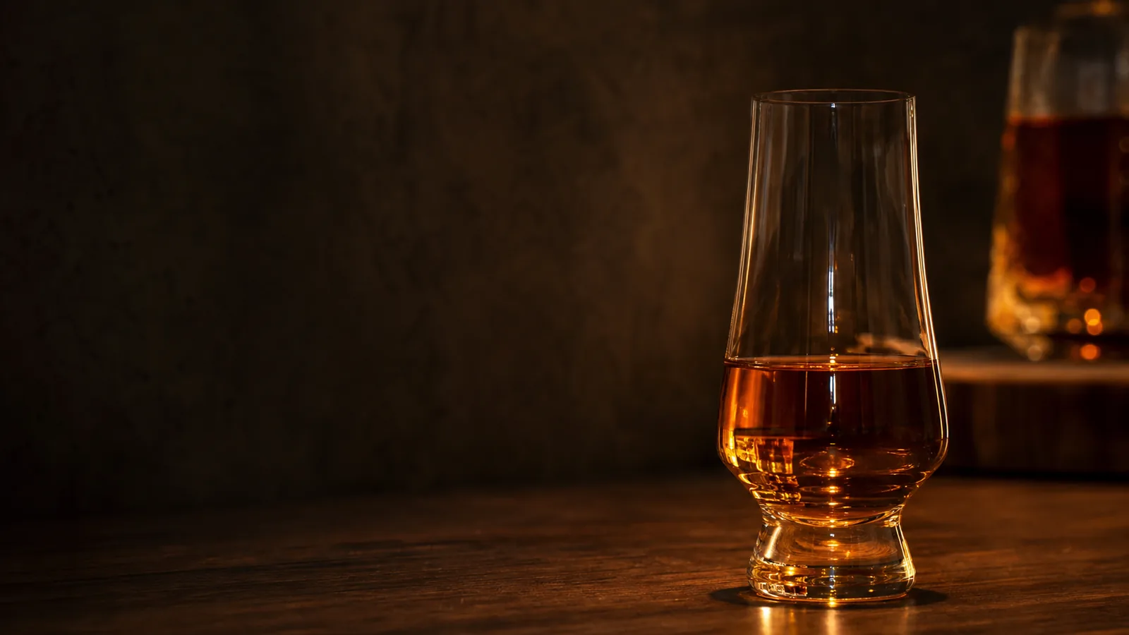 Verre à whisky en forme de tube